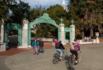 People riding bicycles in Berkeley, California